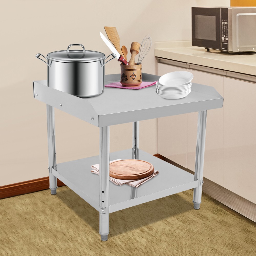 Kitchen Restaurant Adjustable Work Prep Table Stainless Steel