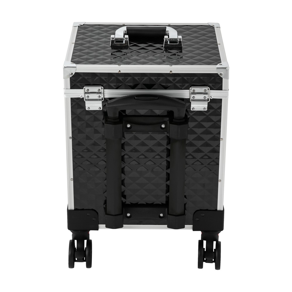 Rolling Makeup Case Train Case Cosmetic Trolley Cosmetic Organizer Case