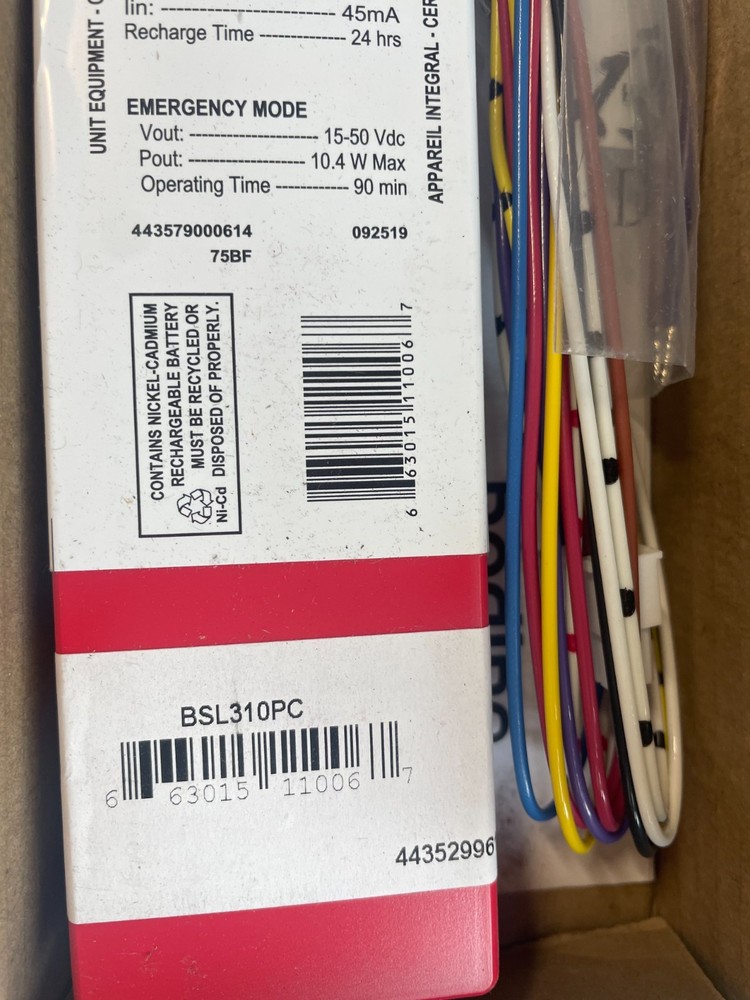 Philips Bodine BSL310PC Emergency LED Driver