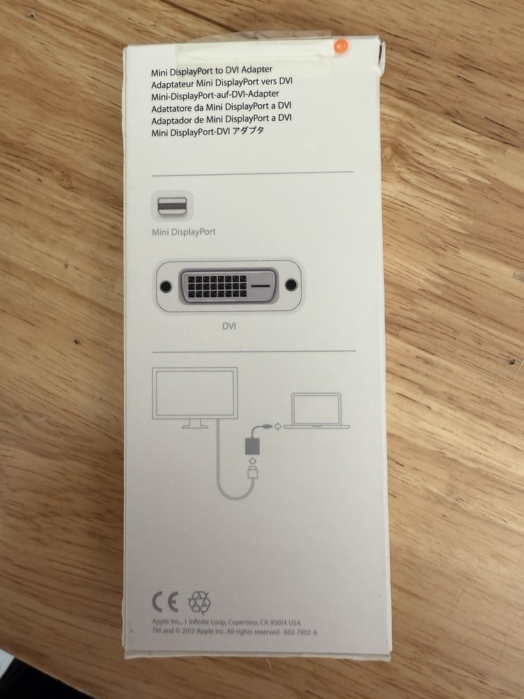 Apple MB570LLB Mini DisplayPort to DVI Adapter - White