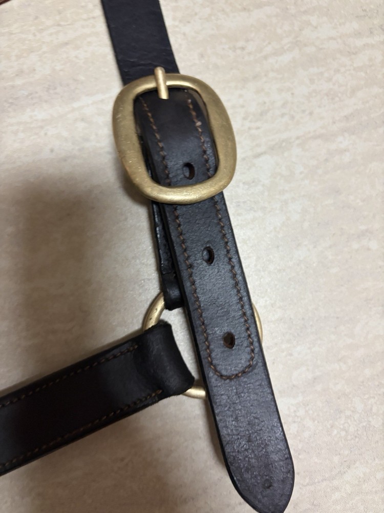 Brown Leather Halter Size XL