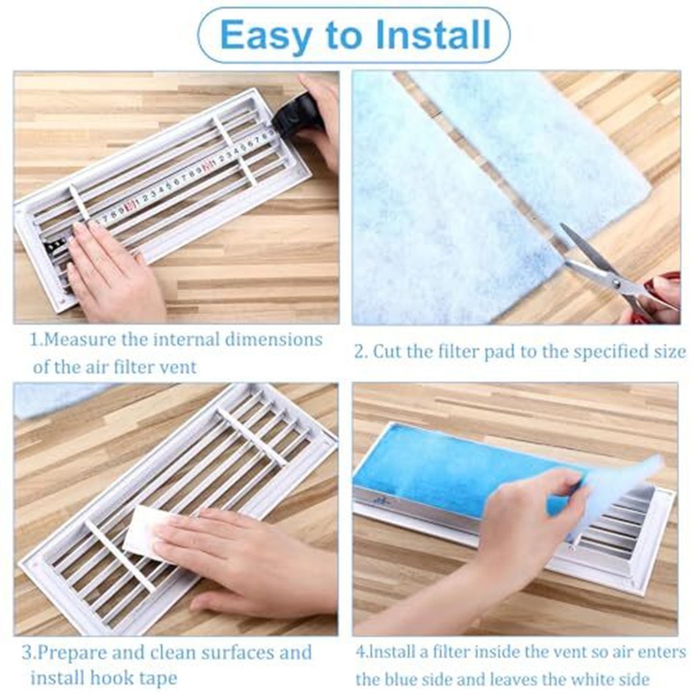 Reusable Air Vent Filter Designed for Easy Customization and Long Lasting Use