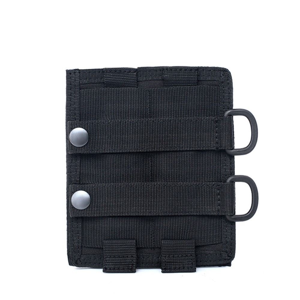 Tactical Hook & Loop Molle Patch Converter Adapter with Kit Bag Utility Pouch