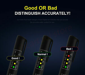 Brake Fluid LED Diagnostic Tester Tool Quick Moisture Content Checker