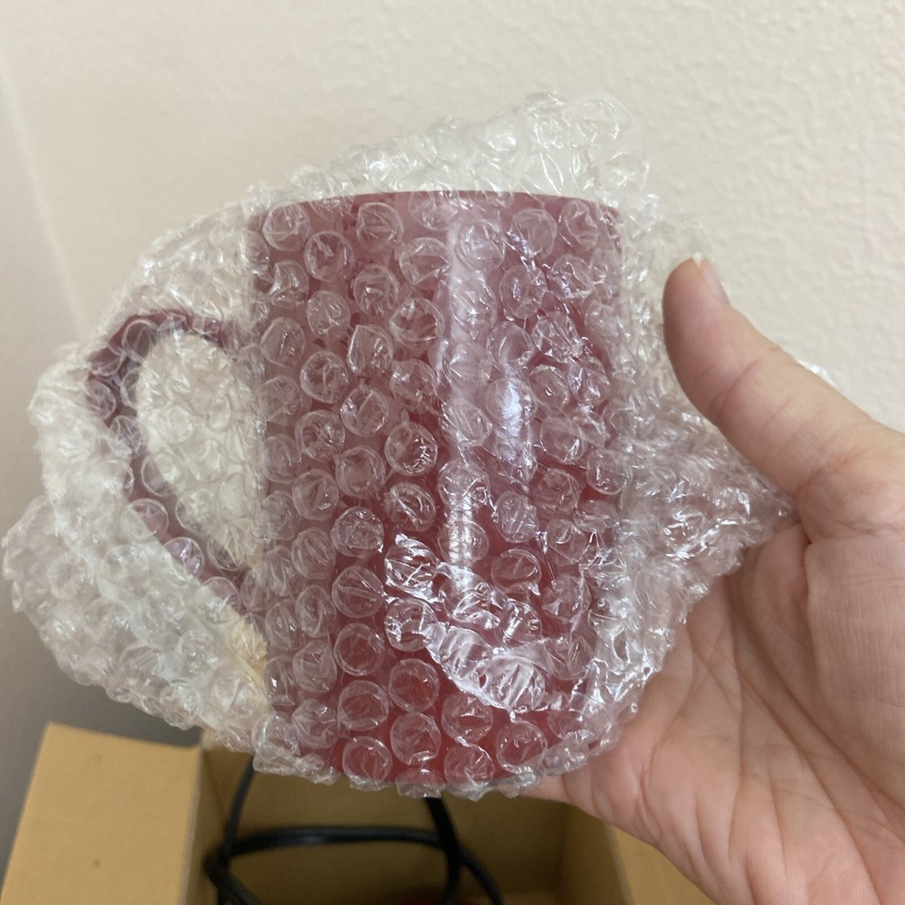 Rival Beverage Warmer Coffee Tea Warming Plate Ceramic Mug Red Open Box