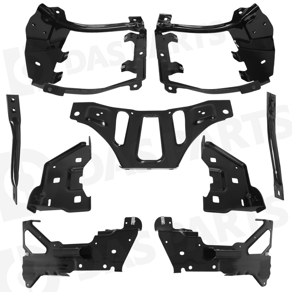 Front Bumper Support Mount Bracket Set For 2016-2018 Chevrolet Silverado 1500