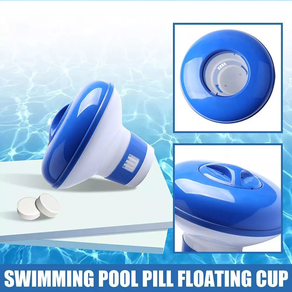 Floating Mini Spa Chemical Dispenser,Chlorine Tablet Floater for 1.5" Tablets