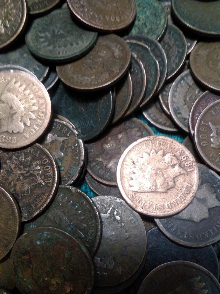 Lot 500 Full Date Indian Head Pennys Mixed Dates Culls 10 Rolls