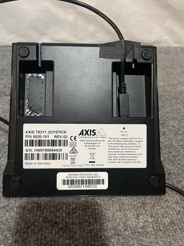 Axis Communications T8311 Video Surveillance Joystick Controller Untested
