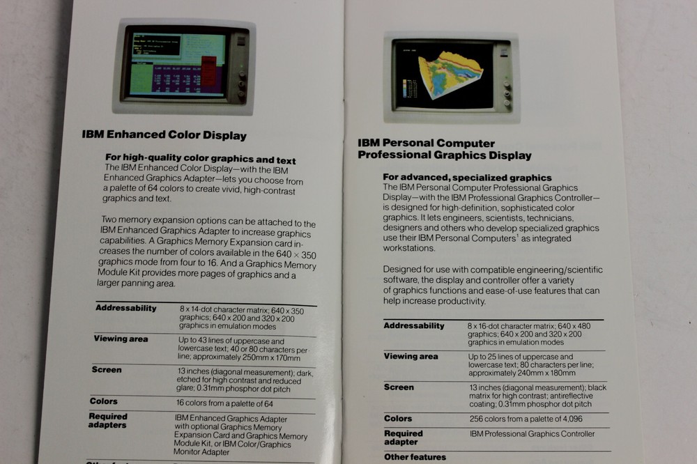 IBM PERSONAL COMPUTERS HARDWARE OPTIONS BROCHURE 20 PAGES 59X7208