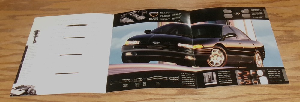 Original 1995 Eagle Vision Foldout Sales Brochure 95