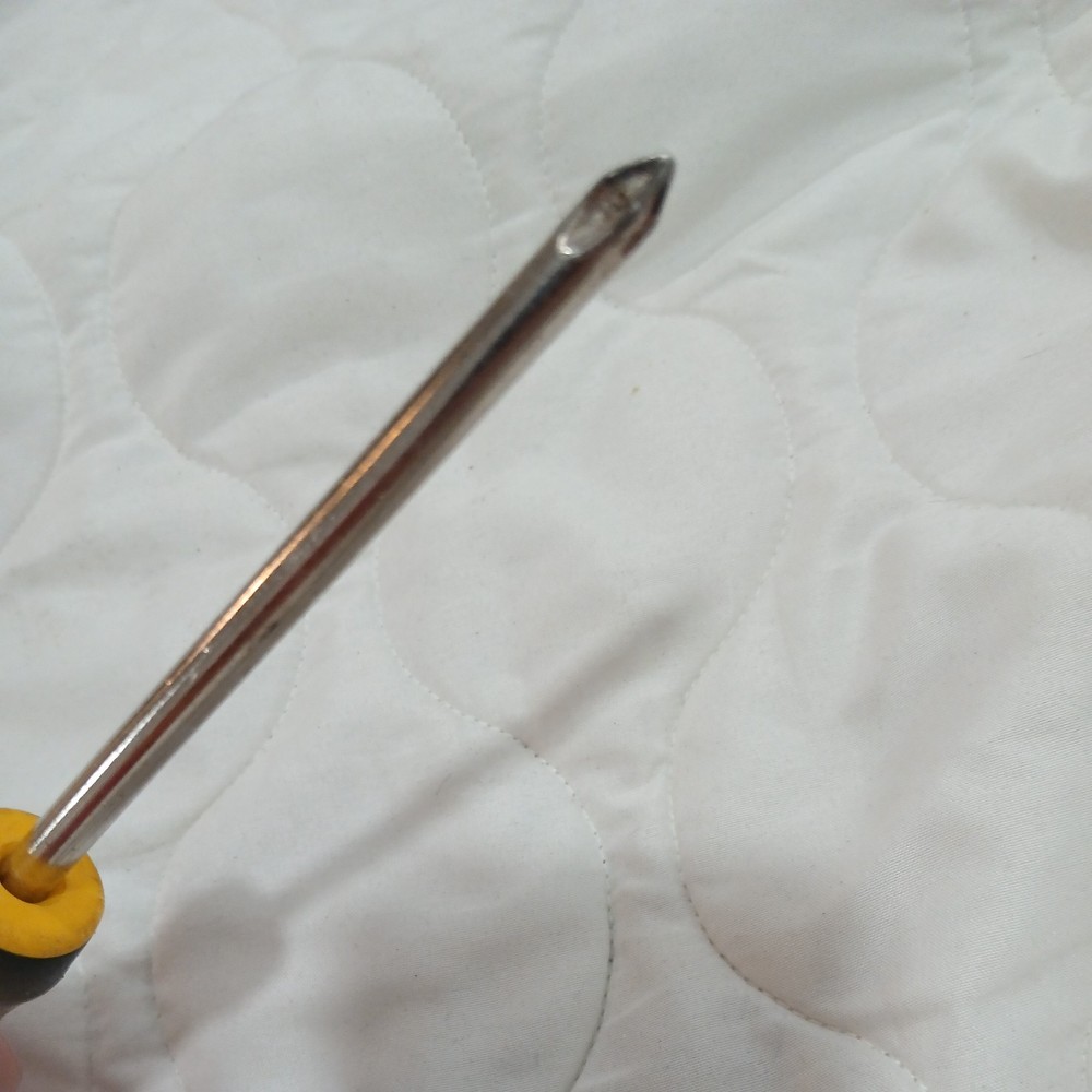 Stanley Yellow Black Phillips Screwdriver used