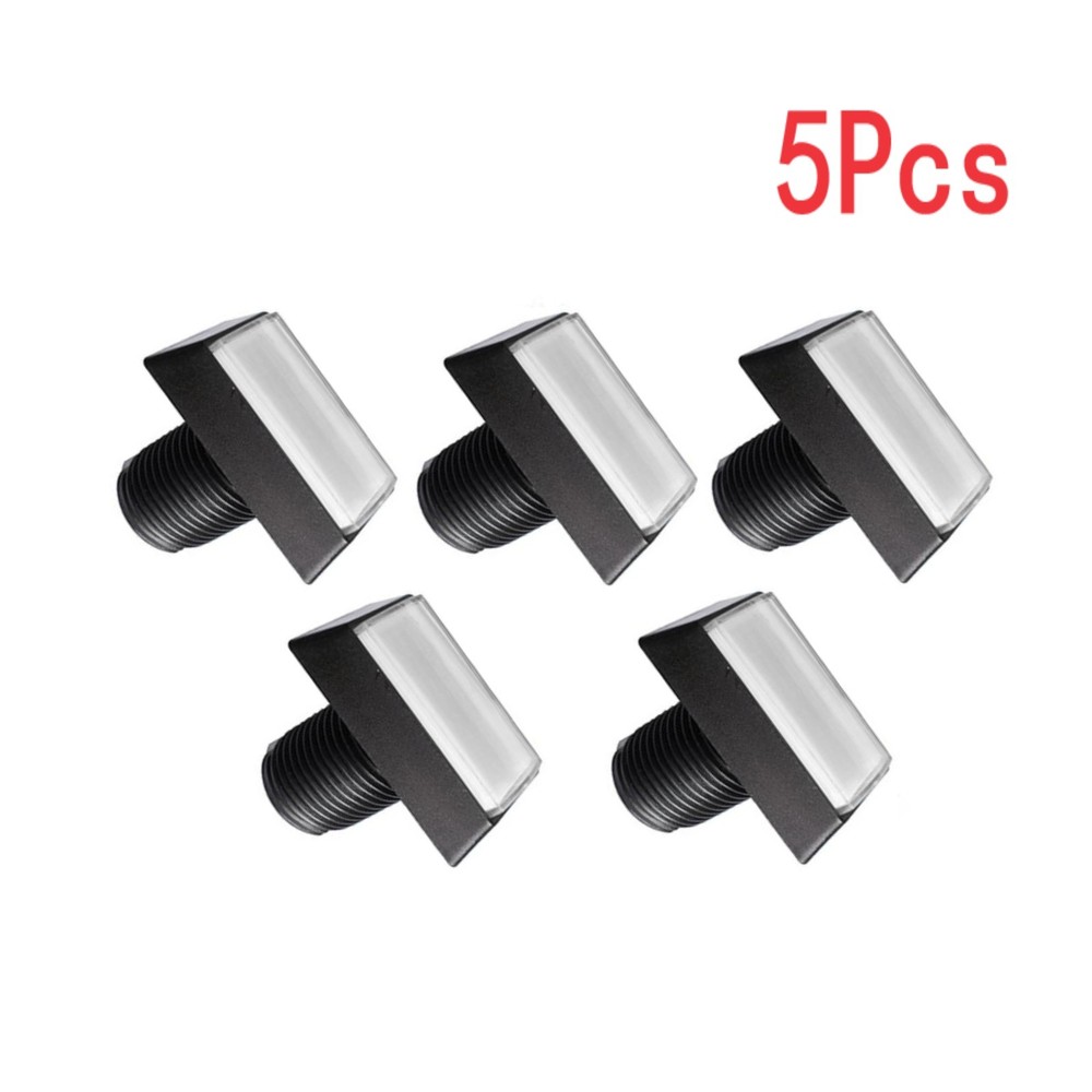 5Pcs Arcade Square Rectangle Buttons LED Push Illumilated w/ Microswitch qq