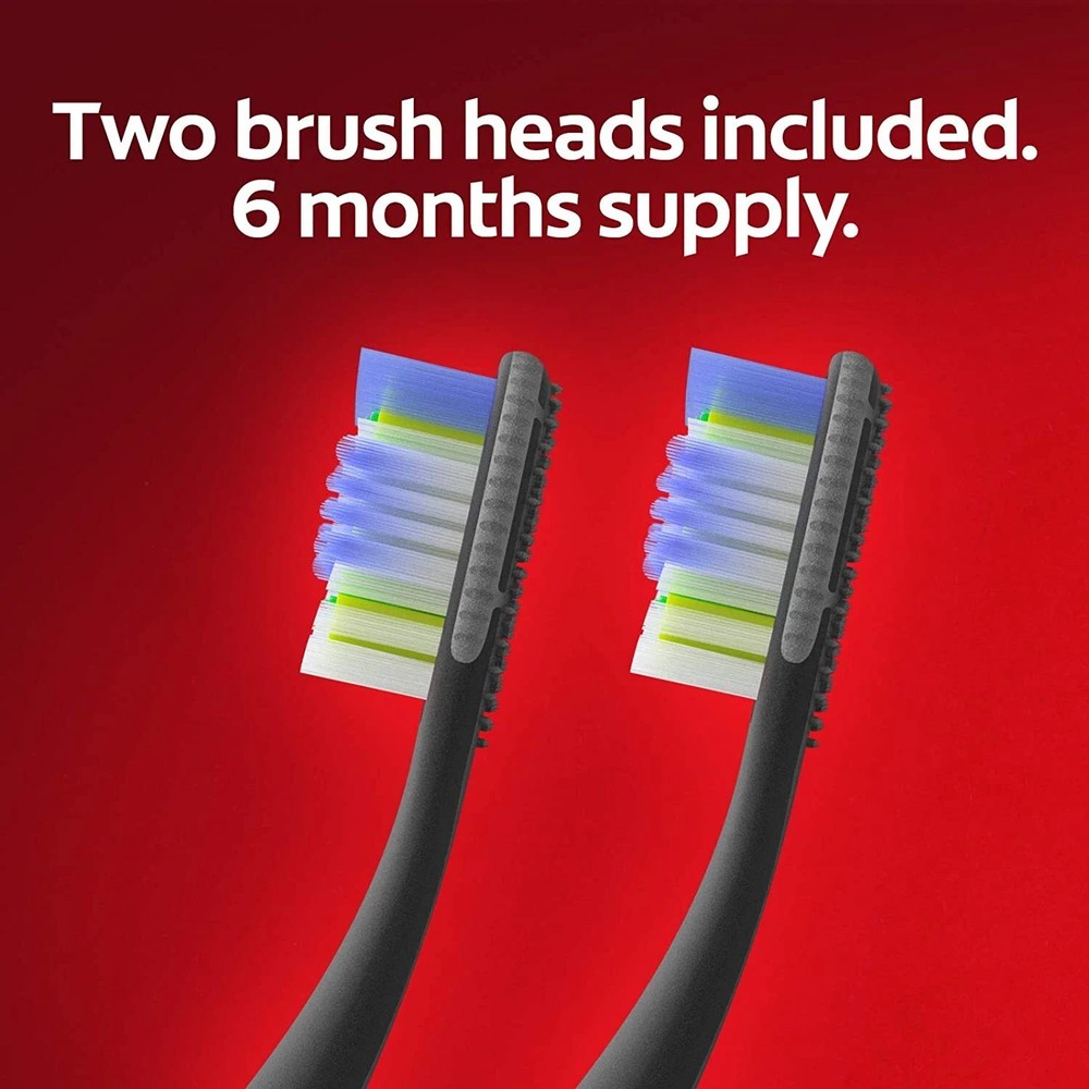 Colgate Keep Manual Toothbrush Whitening Starter Kit 2 Pack Replaceable