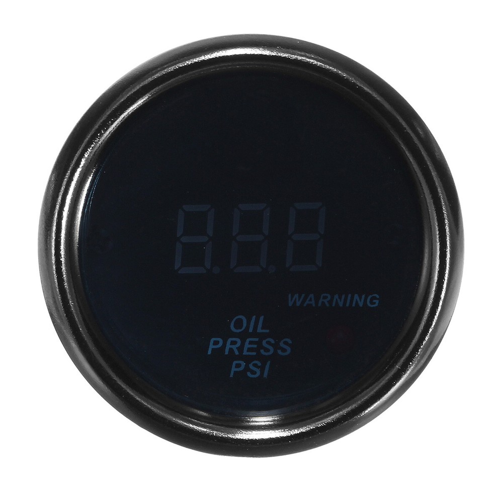 2" 52mm Digital LED Electronic Oil Pressure Gauge + Sensor Meter Kit Universal