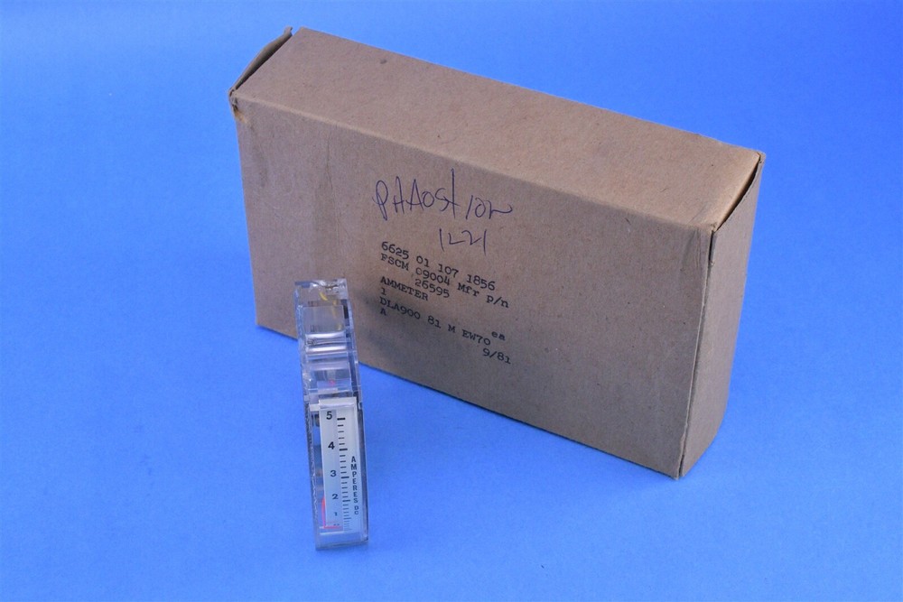 Phaostron Model 1221 DC Amperes Panel Meter 0-5