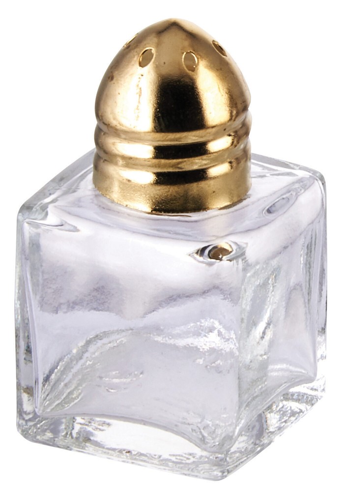 Square Shaker, 1/2oz, Brass (12 Dozen)