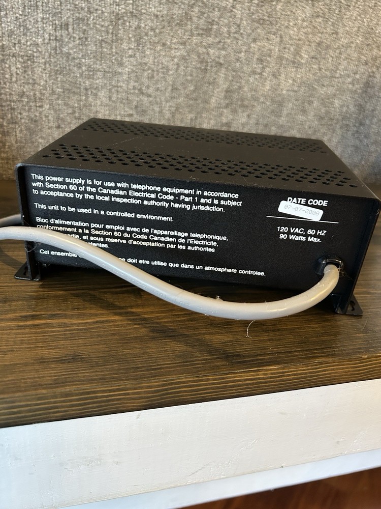 Valcom VP-2024 Telephone Power Supply with Wall Mount. Untested