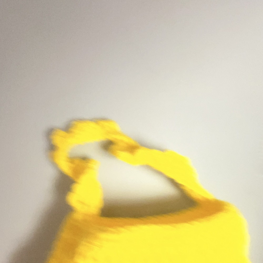 Handmade Yellow Crochet hand bag