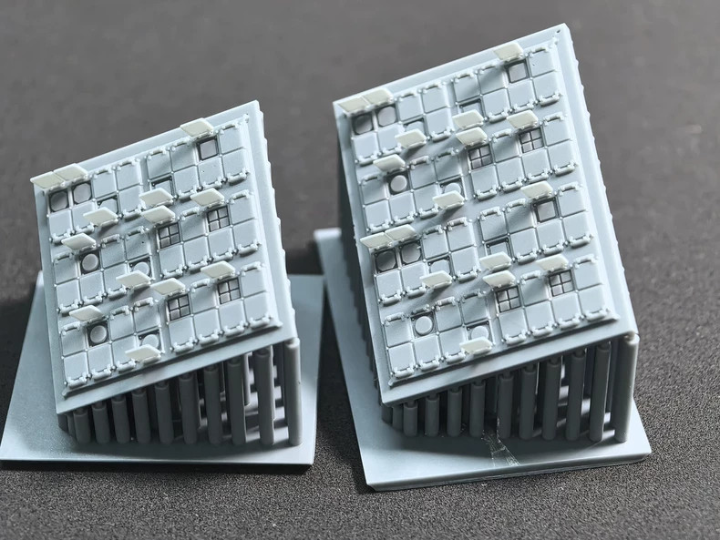 3Dprinted 1/350 scale Vertical Launching System Modules for Type unpainted model