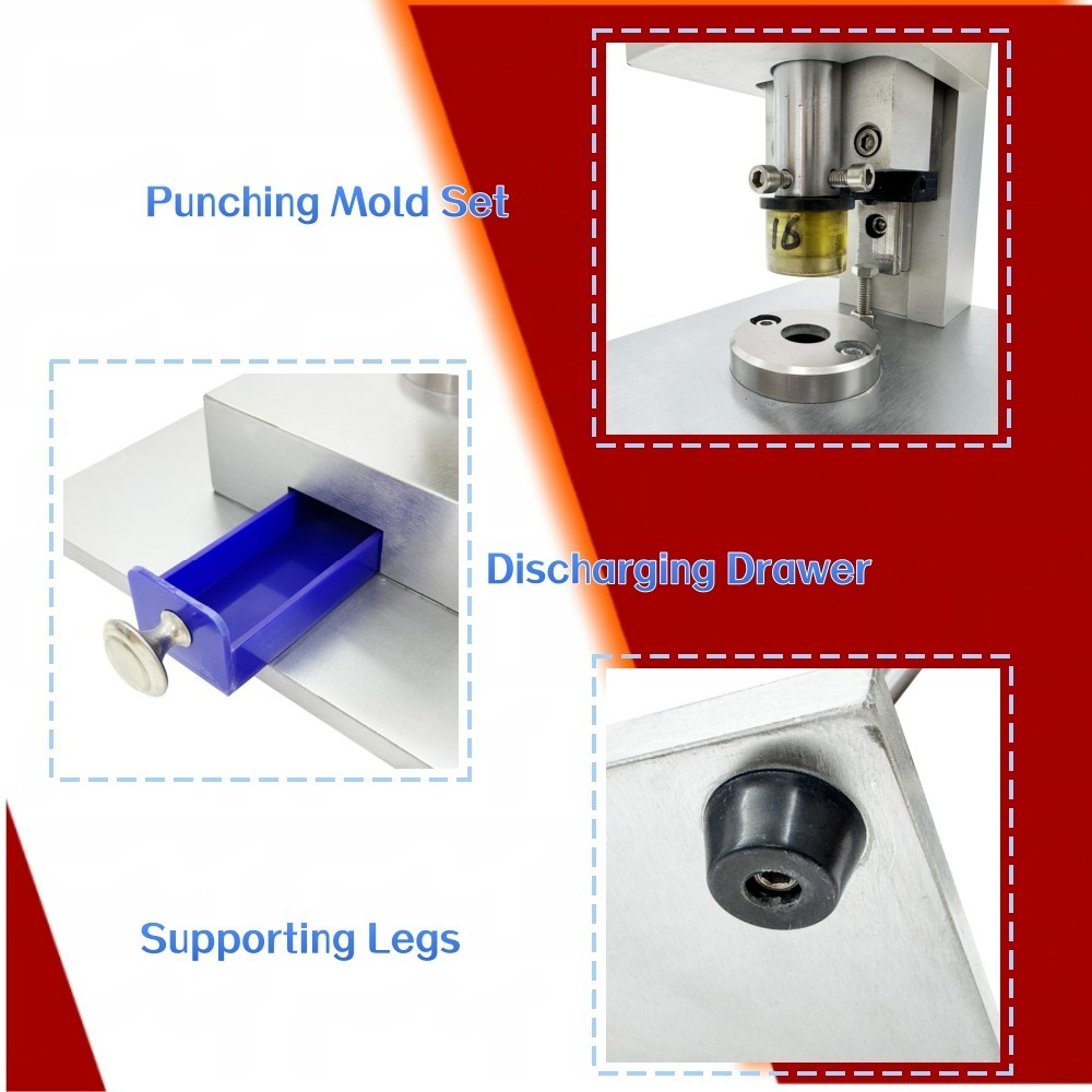 Button Battery Punching Machine Manual Electrode Sheet Punching Machine