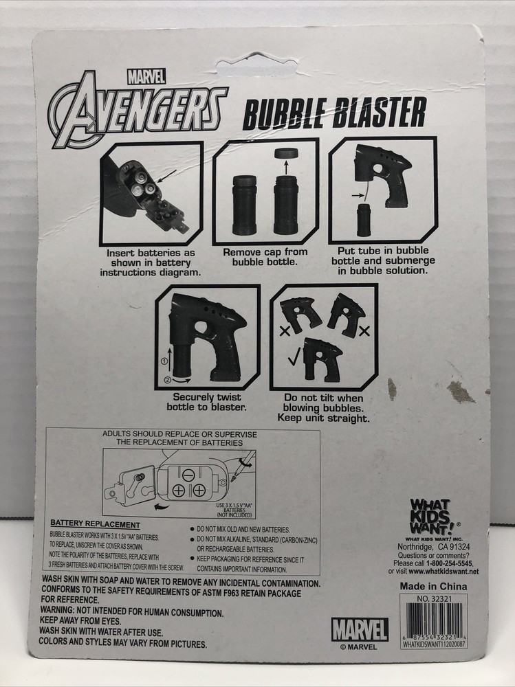 Bubble Blaster Marvel Avengers with Bubbles