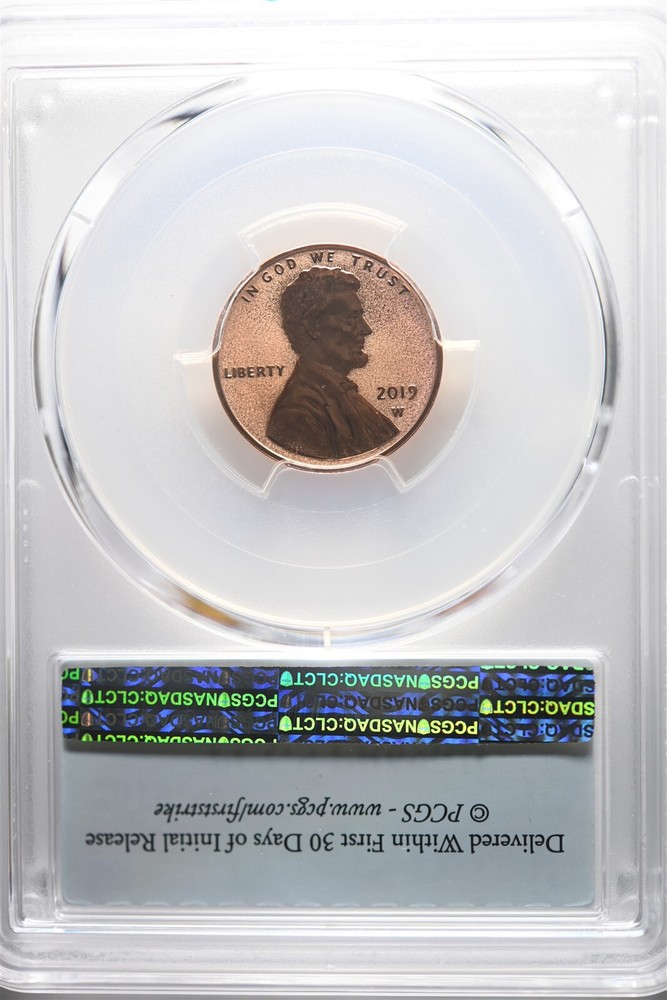 2019 W Shield - Reverse Proof Lincoln Cent PCGS PR69 RD First Strike