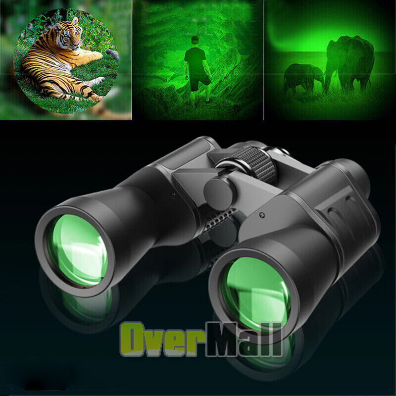 180X100 High Powered Compact Binoculars Waterproof Low Light Vision Carry Case