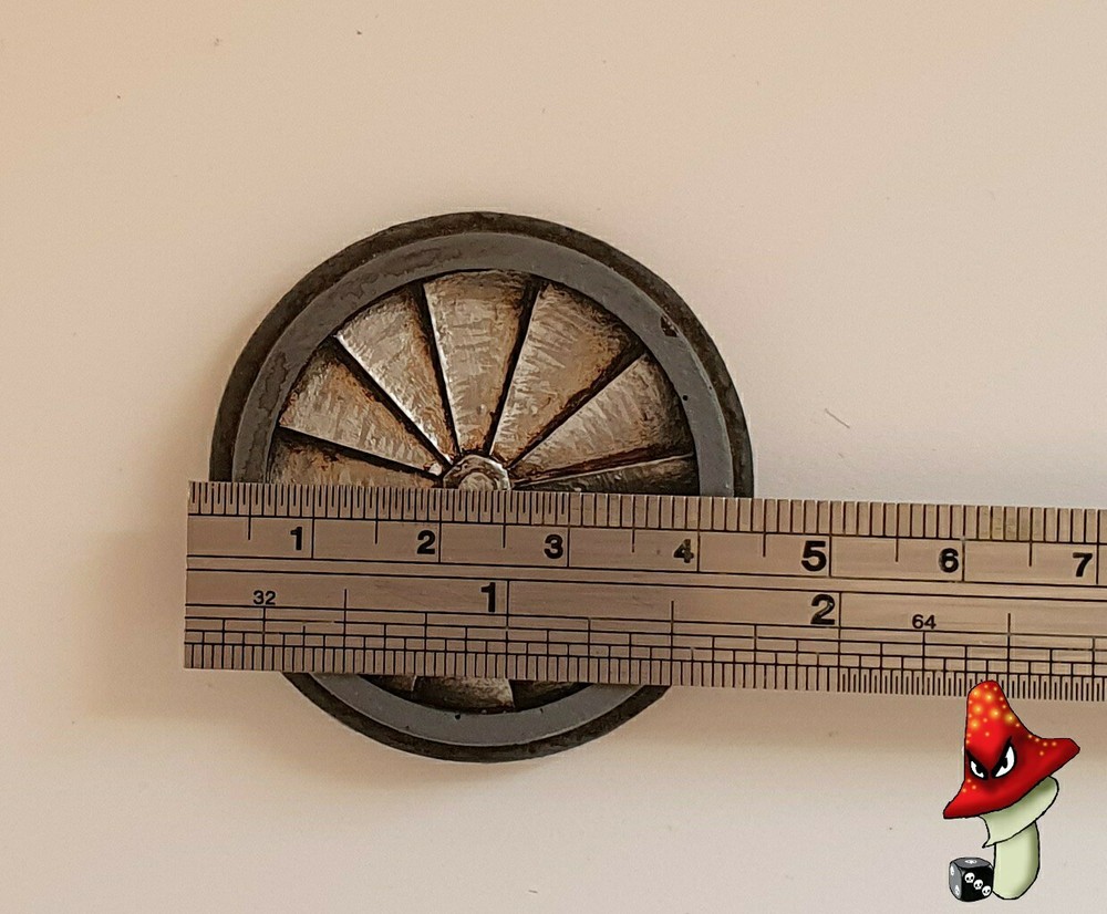 Medium Fan / Vent 43mm diameter, wargames scenery detail 28mm scale 40k