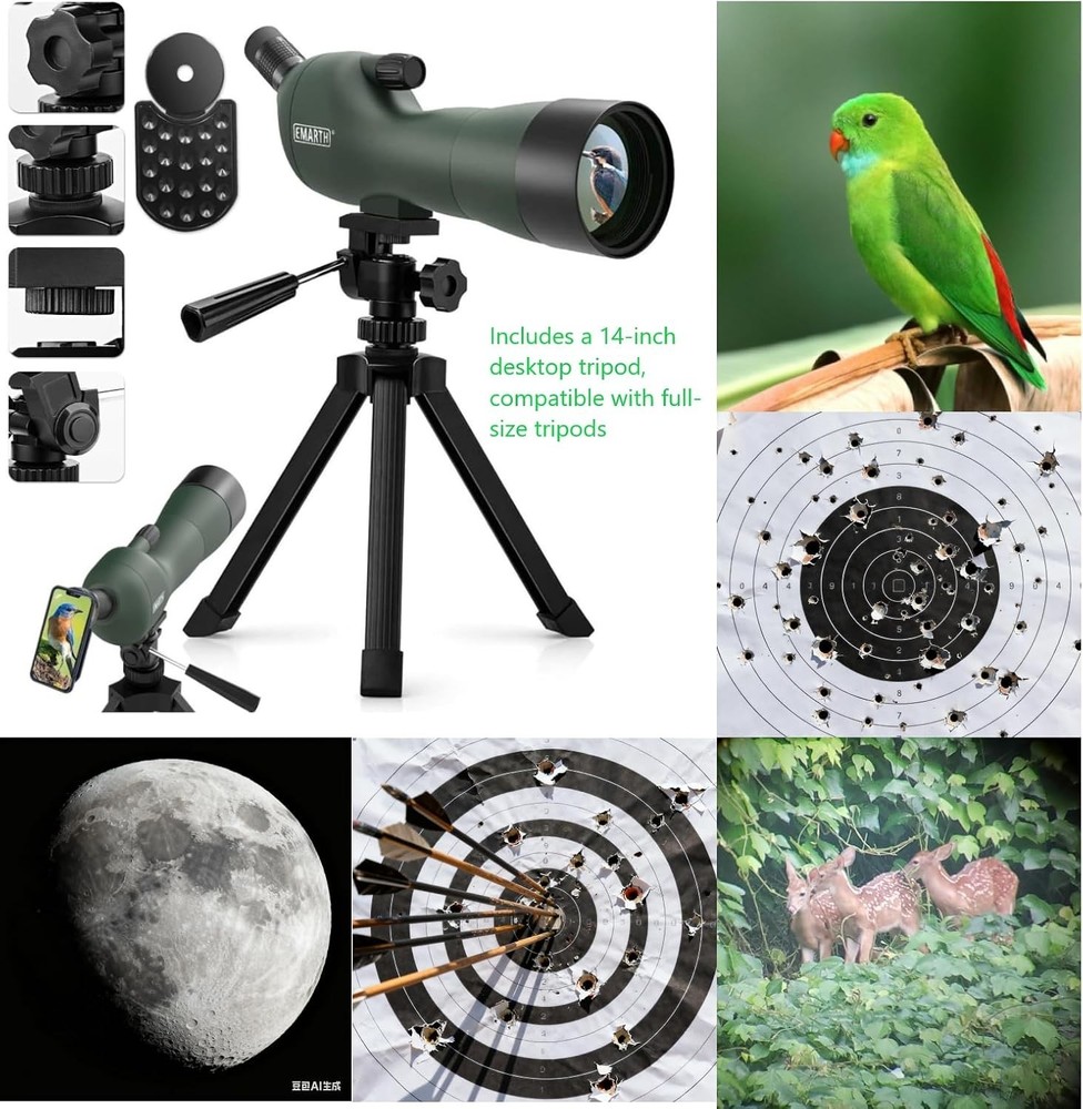 Emarth 20-60x60 Angled Spotting Scope