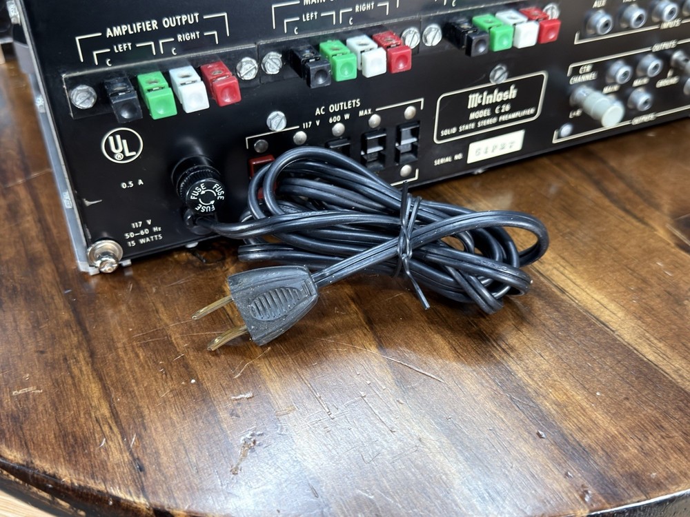 Mcintosh C26 Vintage Solid State Stereo Preamplifier