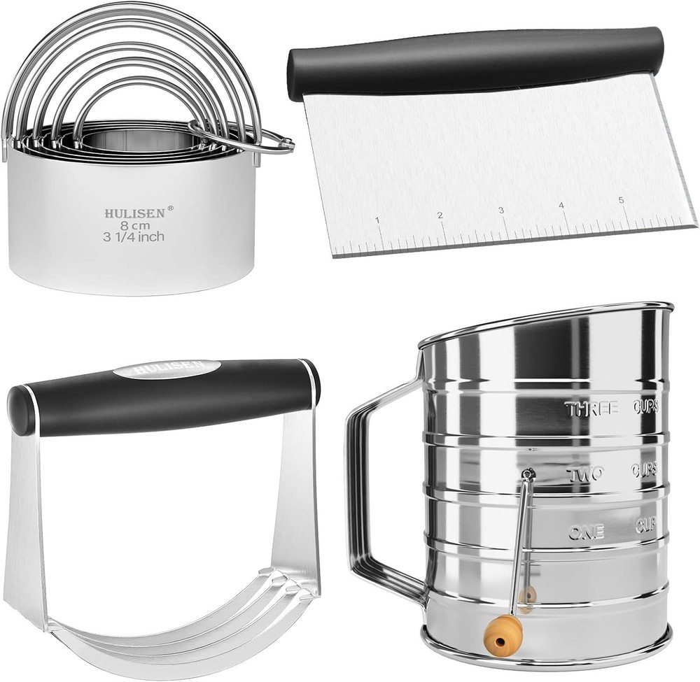 Essential Stainless Steel Baking Tools Collection