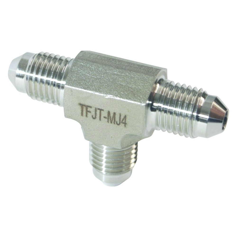 Threaded JIC Tee | MJIC 1/4 inch - SS316 (5 Pack)