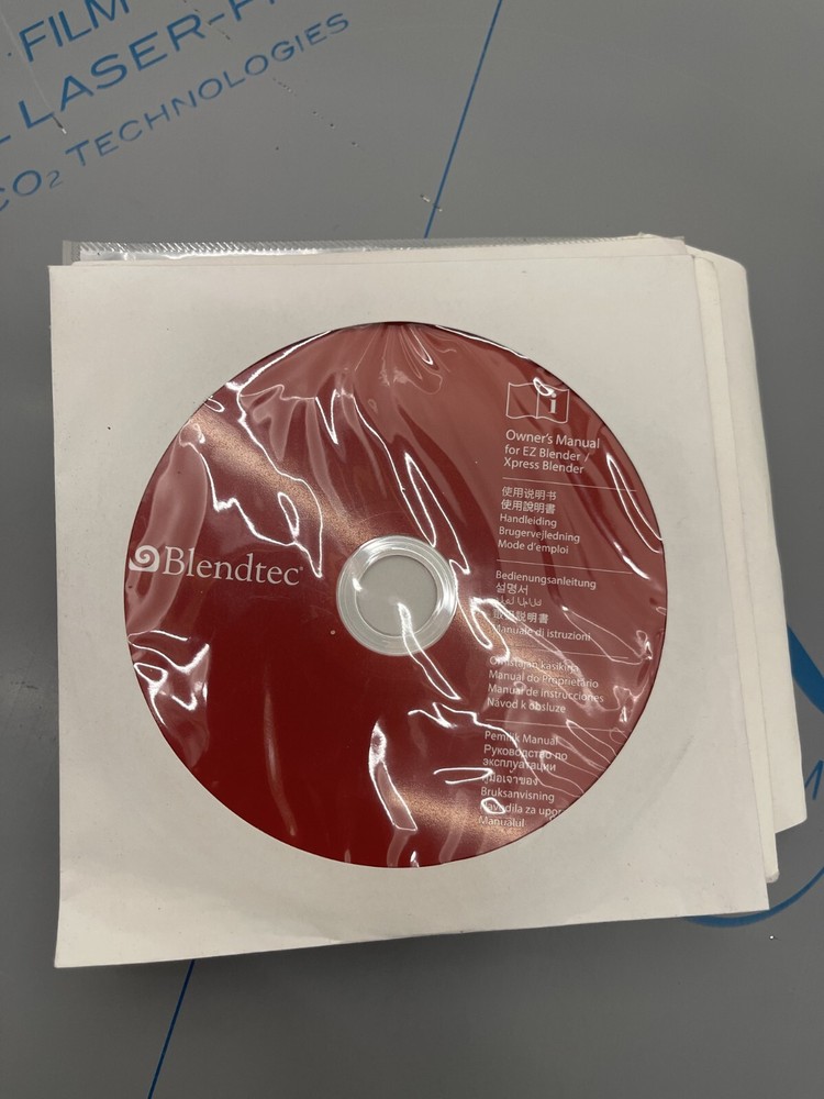 Original Blenstec Owner's Manual CD  New