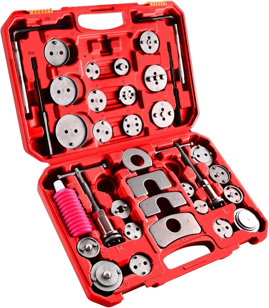 35PCS Disc Brake Caliper Tool Kit Heavy Duty Brake Caliper Compression Tools Kit