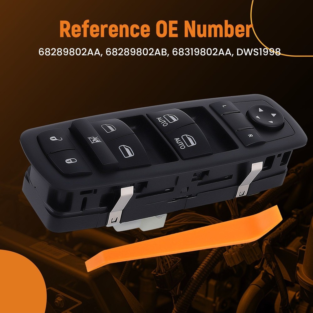 FRONT LEFT DRIVER DOOR MASTER WINDOW SWITCH FOR DODGE DURANGO 2016 - 2022