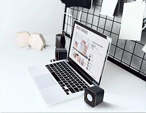 Manhattan USB Powered Stereo Speaker System - Small Size - with Volume Control &