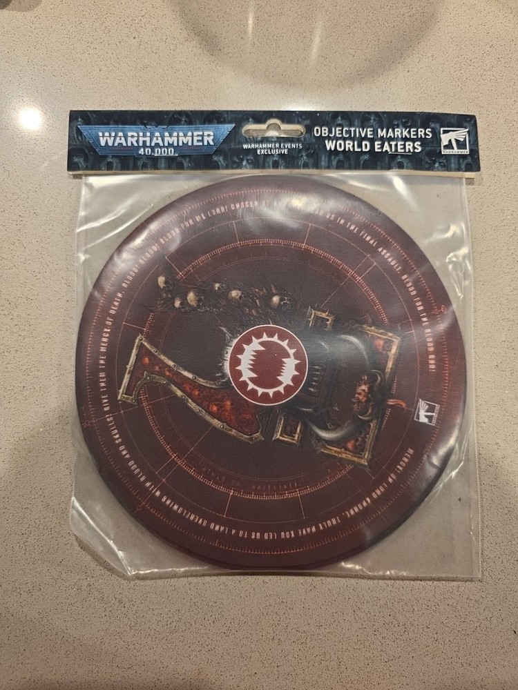 Event Exclusive Warhammer 40k Objective Markers World Eaters