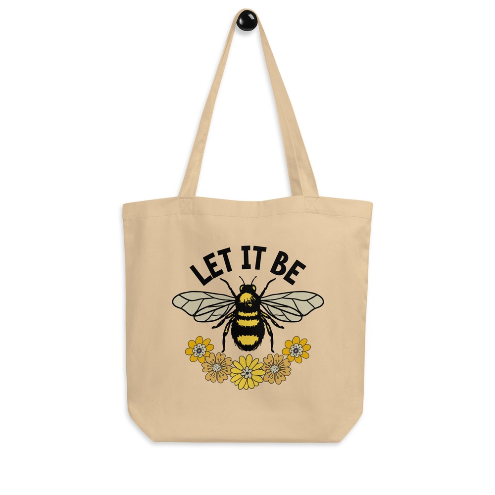 "Joyful Steps, Eco Path" Cute Saying Eco Tote Bag