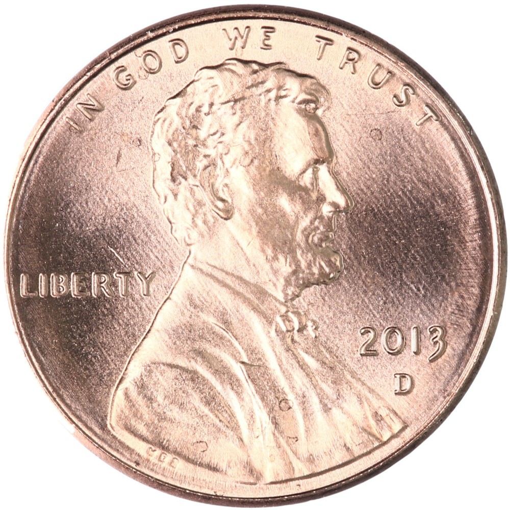 2013 D Lincoln Shield Cent BU Penny US Coin