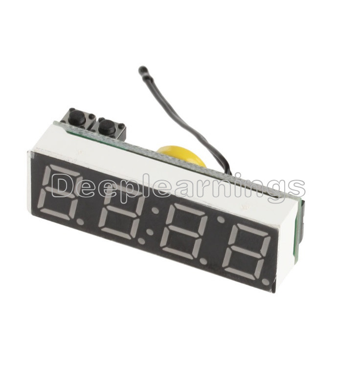Blue 3 in 1 LED DS3231SN Digital Clock Temperature Voltage Module DIY Electronic