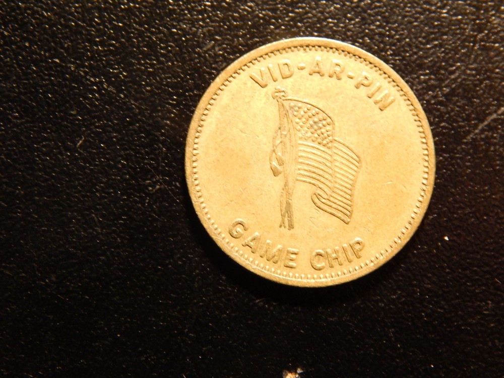 VID-AR-PIN GAME CHIP TOKEN! ZZ735XUX