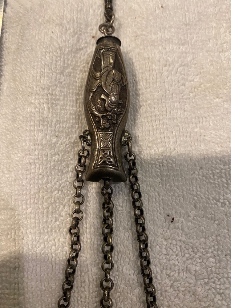 Antique Victorian Art Deco Ornate Chatelaine