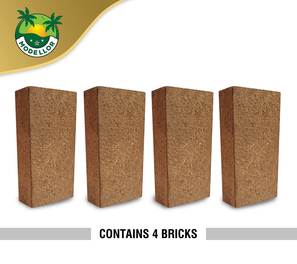 4 Bricks 5 lb Premium Super Washed Coco Coir, Yields 9 gallons, Seed Starter,...