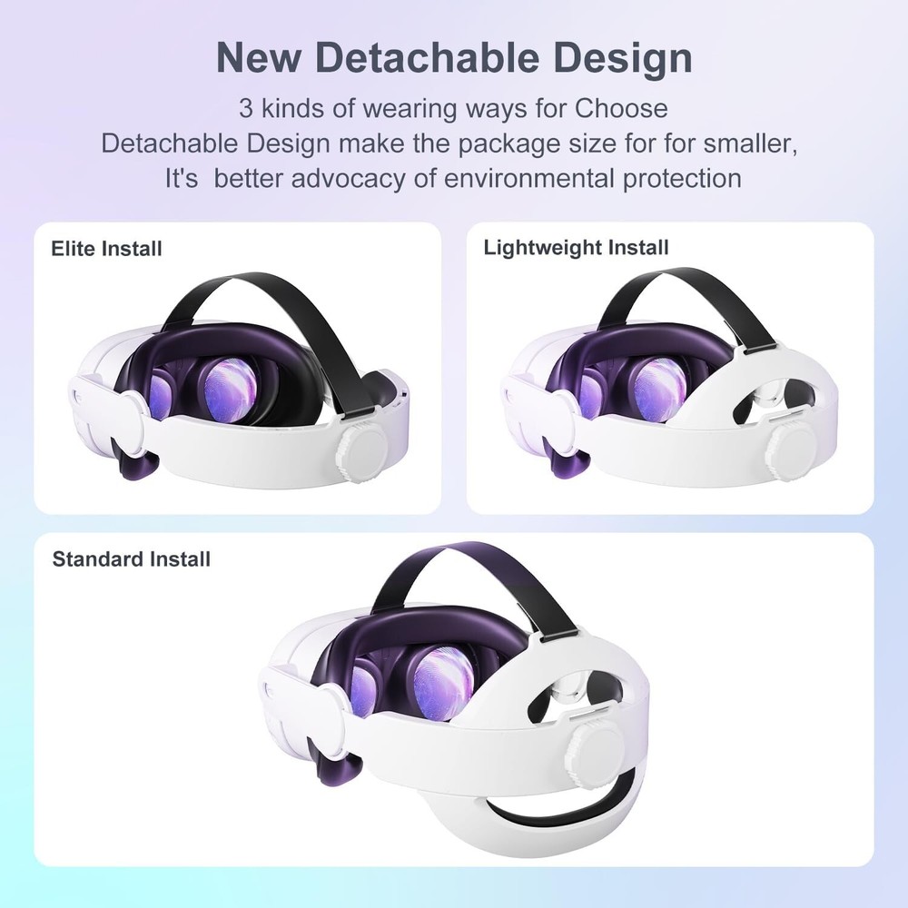 Lightweight & Sweatproof Head Strap for Oculus Quest 2/3/3s - Enhanced Immersion