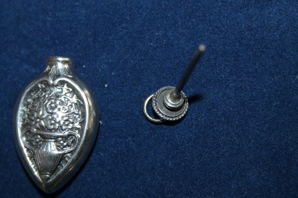 Sterling Silver Perfume Bottle Chatelaine