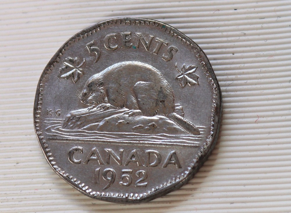 1952 Canada 5 Cents George VI