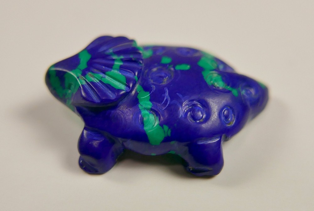 Tiny Turtle Fetish Stone Lapis Lazuli and Malachite 1.5" New