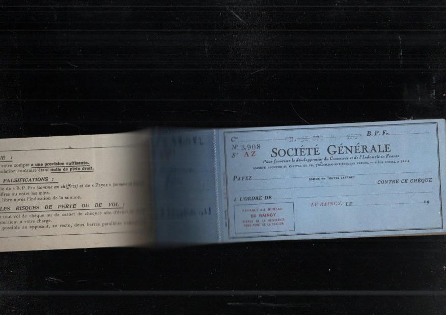 old checkbook started with 17 blank check 1948 general society collection