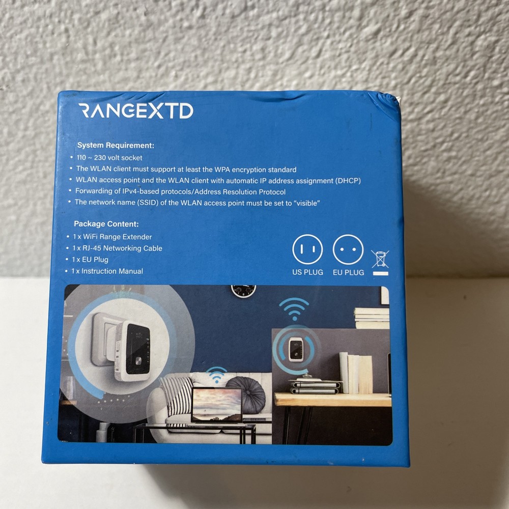 RANGEXTD WiFi Range Extender: Improves Coverage Speed up to 300Mbps